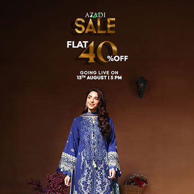 Roheenaz Azadi Sale 2026 | Flat 40% off lawn suit