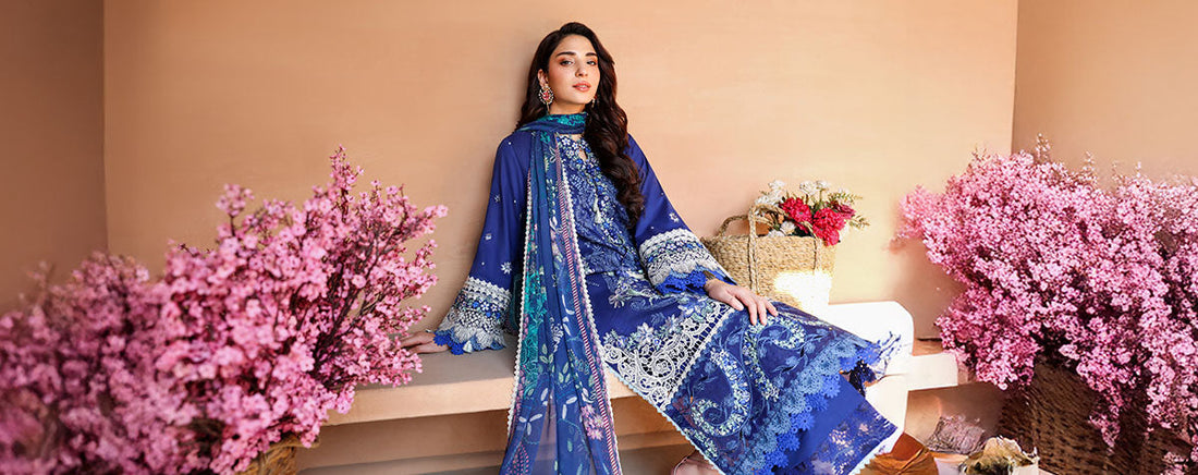 Luxury Unstitched Lawn Suits for Festive Summer Evenings