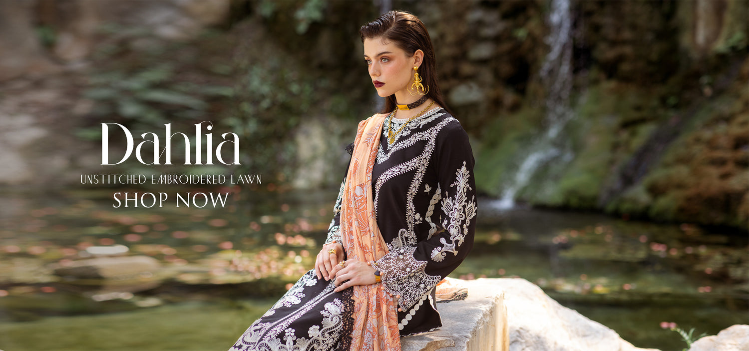 Dahlia by Roheenaz - Unstitched Embroidered Lawn Collection